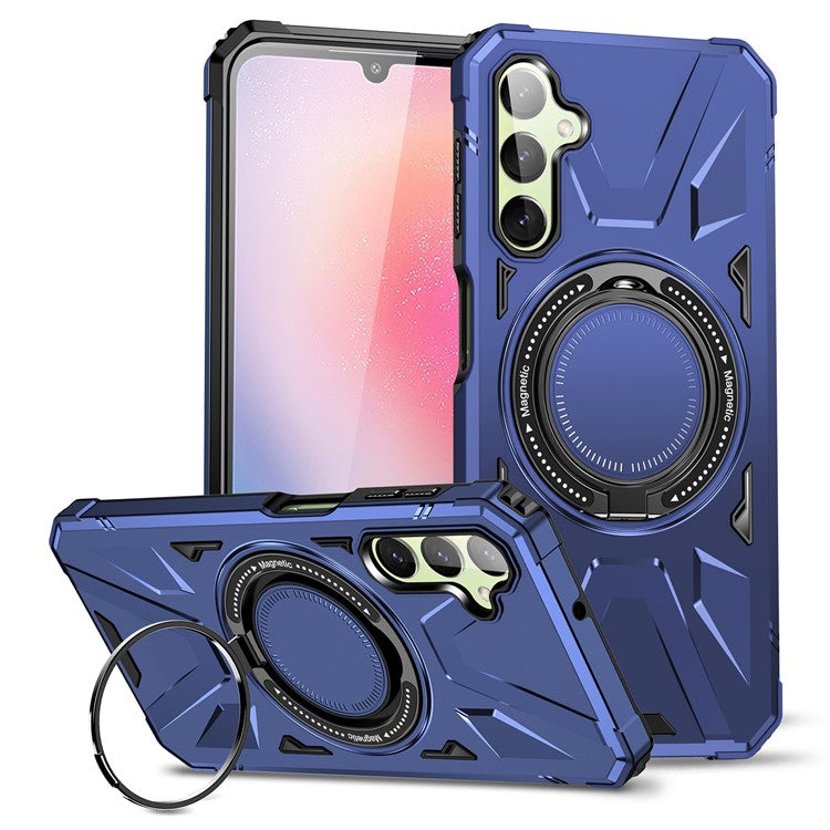 For Samsung Galaxy A35 5G Magnetic Case Ring Holder Kickstand TPU+PC Phone Cover