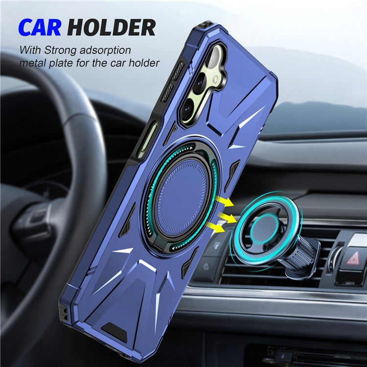 For Samsung Galaxy A35 5G Magnetic Case Ring Holder Kickstand TPU+PC Phone Cover