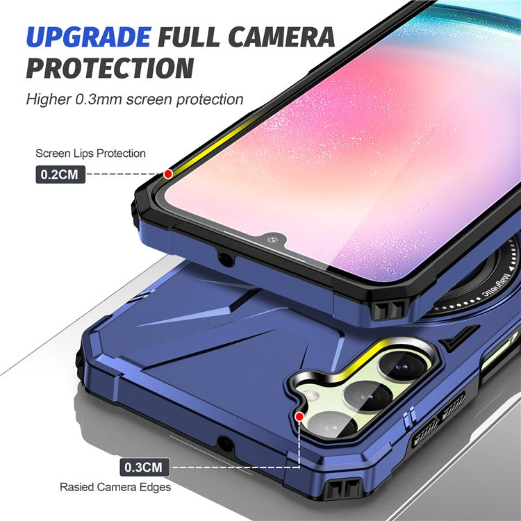 For Samsung Galaxy A35 5G Magnetic Case Ring Holder Kickstand TPU+PC Phone Cover