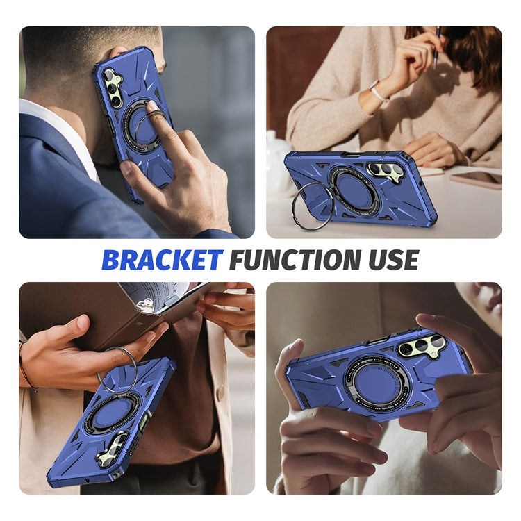 For Samsung Galaxy A35 5G Magnetic Case Ring Holder Kickstand TPU+PC Phone Cover