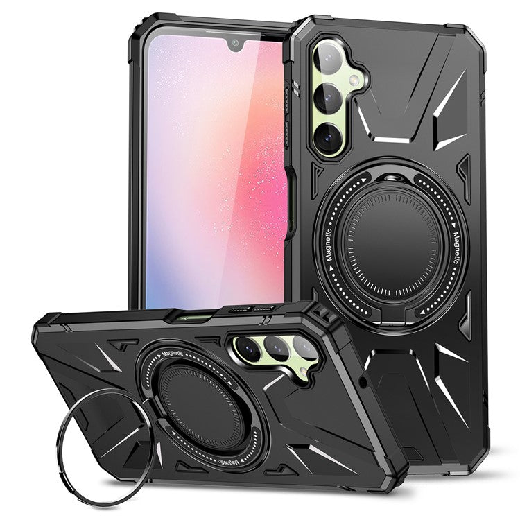 For Samsung Galaxy A35 5G Magnetic Case Ring Holder Kickstand TPU+PC Phone Cover