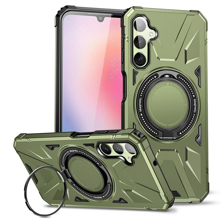 For Samsung Galaxy A35 5G Magnetic Case Ring Holder Kickstand TPU+PC Phone Cover