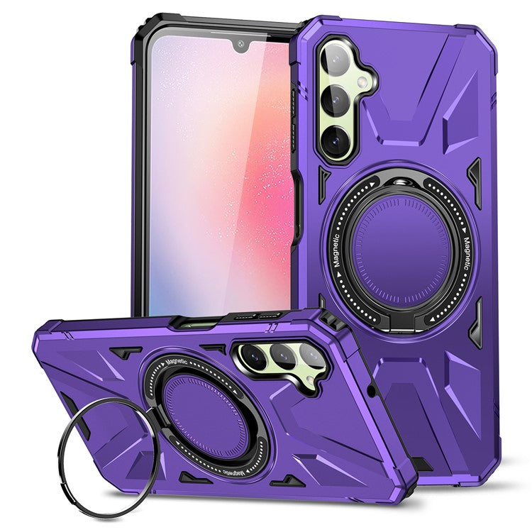 For Samsung Galaxy A35 5G Magnetic Case Ring Holder Kickstand TPU+PC Phone Cover