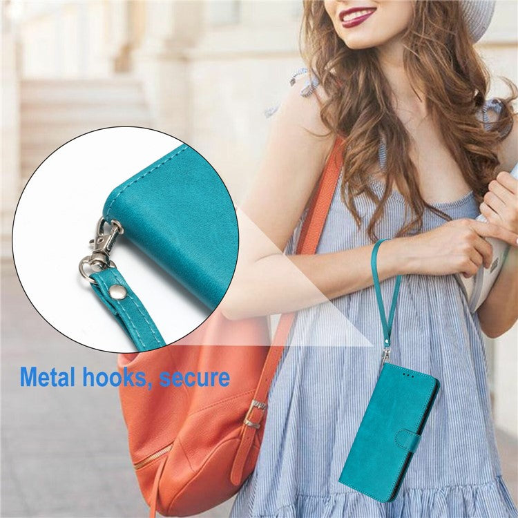For Samsung Galaxy S23 Mobile Accessories Supplier PU Leather Calf Texture Stand Case Phone Cover