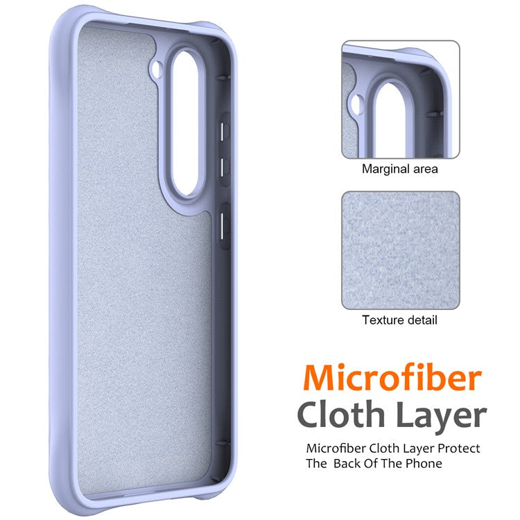 For Samsung Galaxy S23+ Magnetic Phone Case Ripple Texture Liquid Silicone Shockproof Cover