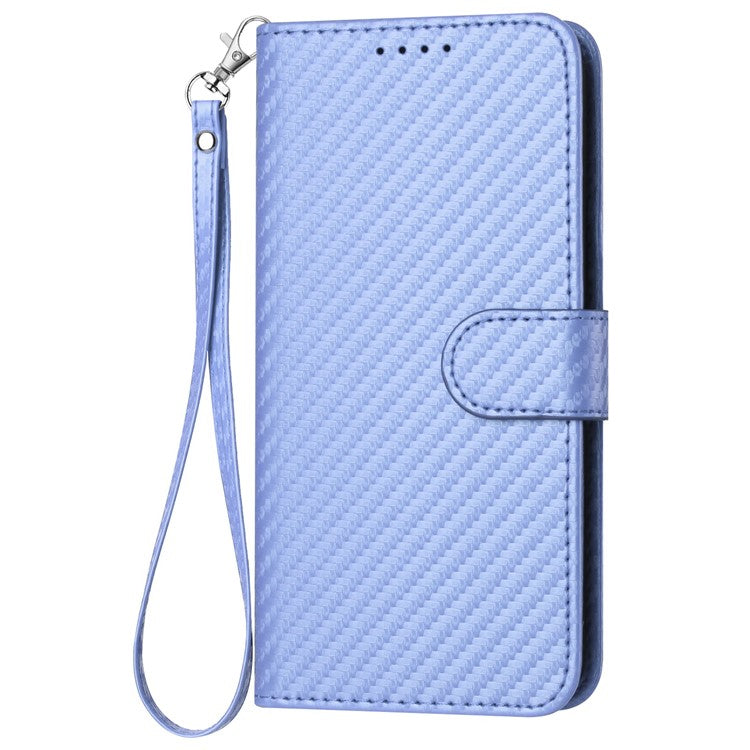 YX0070 For Samsung Galaxy S23 Case Carbon Fiber Texture Leather Wallet Phone Cover