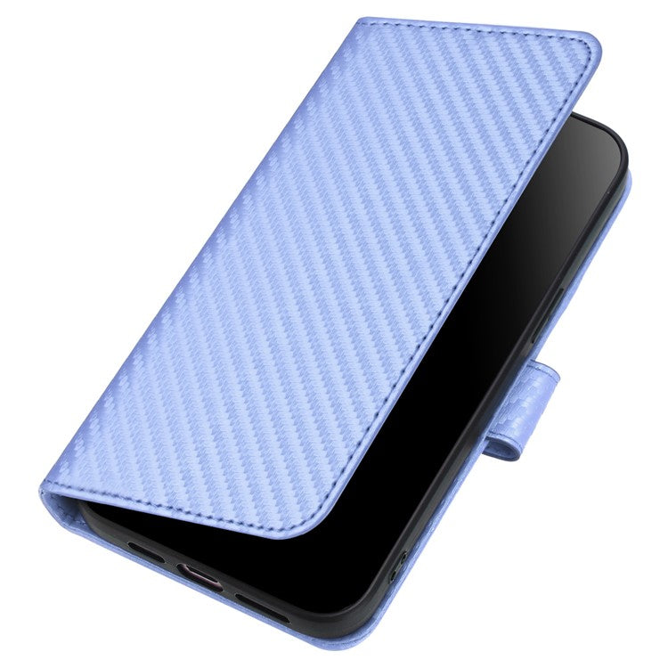 YX0070 For Samsung Galaxy S23 Case Carbon Fiber Texture Leather Wallet Phone Cover