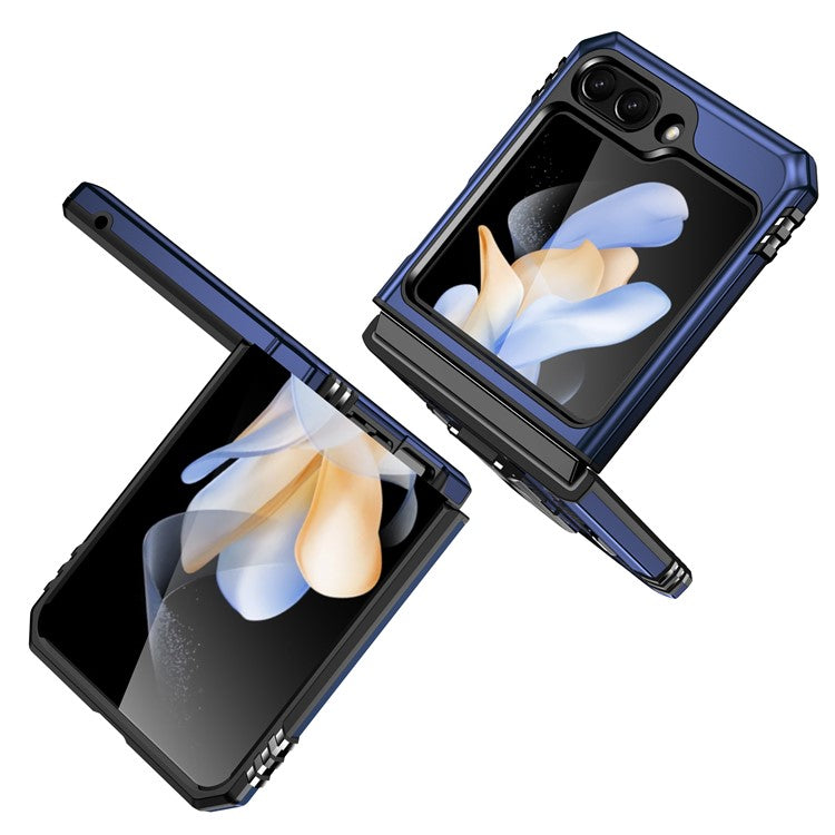 Armor Series för Samsung Galaxy Z Flip6 5G Fodral Ring Kickstand PC+TPU telefonskal