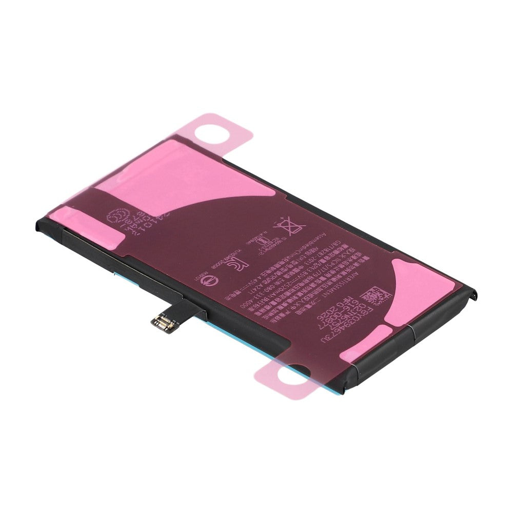 For iPhone 12 mini Battery + Battery Adhesive Replacement Part 2520mAh High Capacity Cell Supports Latest System Diagnostics (Without Logo)