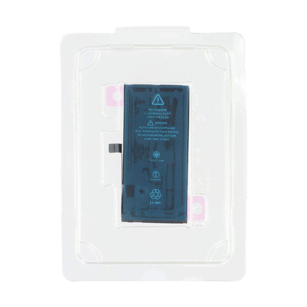 For iPhone 12 mini Battery + Battery Adhesive Replacement Part 2520mAh High Capacity Cell Supports Latest System Diagnostics (Without Logo)
