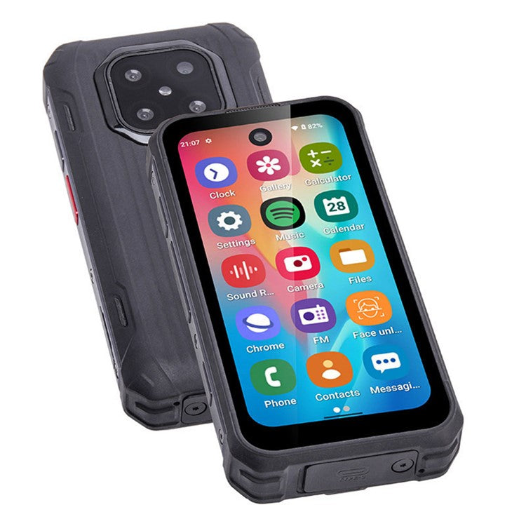 UNIWA R4002 Android 12 4G smartphone 6GB + 128GB 3,88 tums robust trippelskydd minitelefon