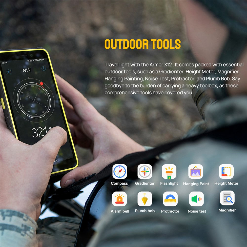 ULEFONE Armor X12 5.45-inch Helio A22 3GB+32GB Smartphone 4680mAh 13MP 4G Rugged Phone