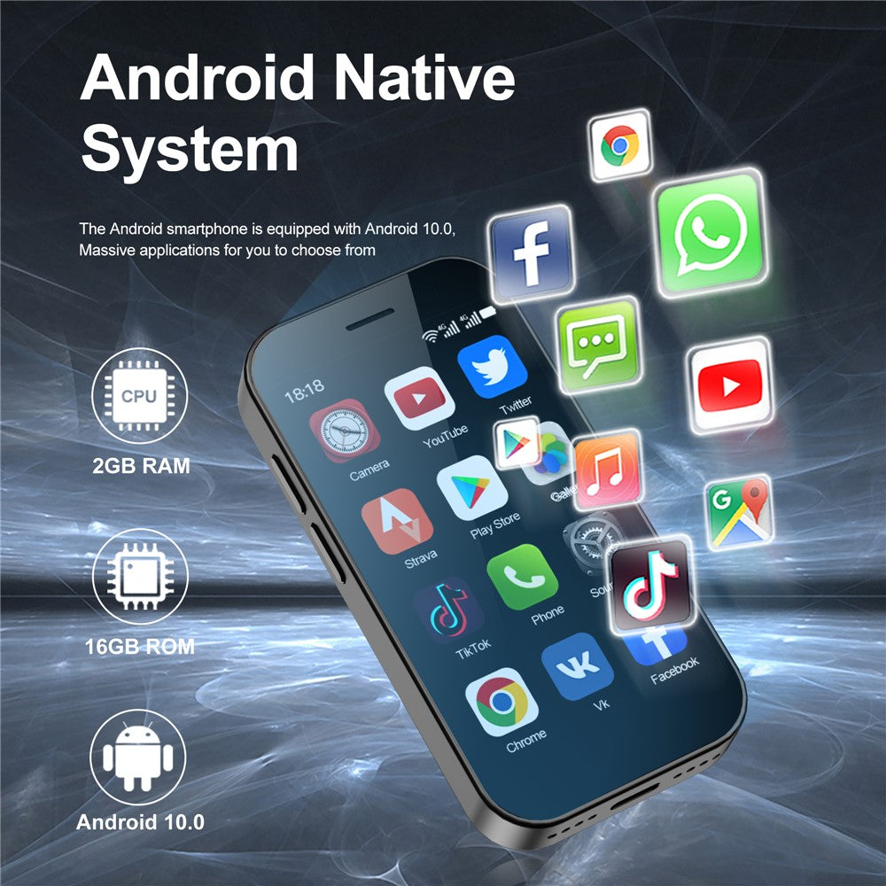 SERVO KING9000 Dual SIM Dual Standby Ultra Mini Phone 2+16GB 3-inch 4G Smart Phone