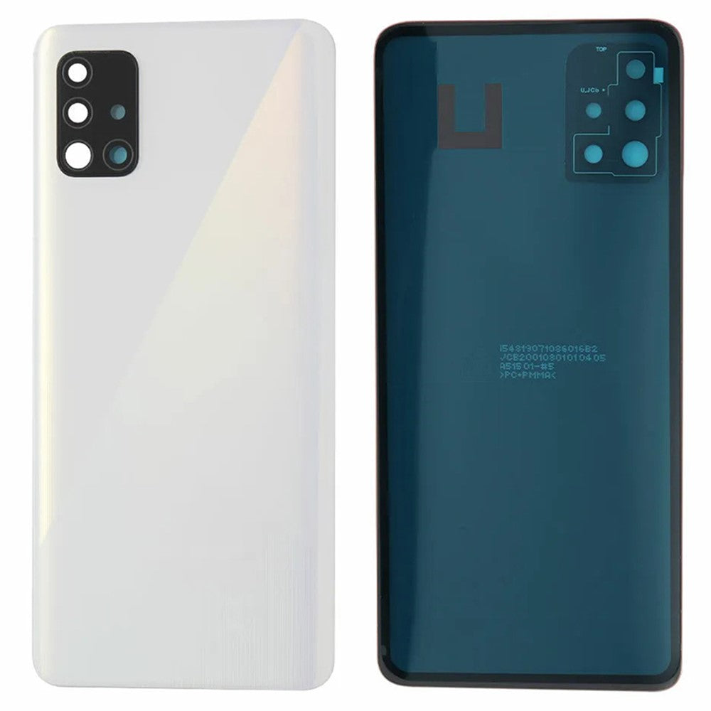 For Samsung Galaxy A51 4G SM-A515 Battery Housing with Adhesive Sticker + Camera Lens Cover (Without Logo)