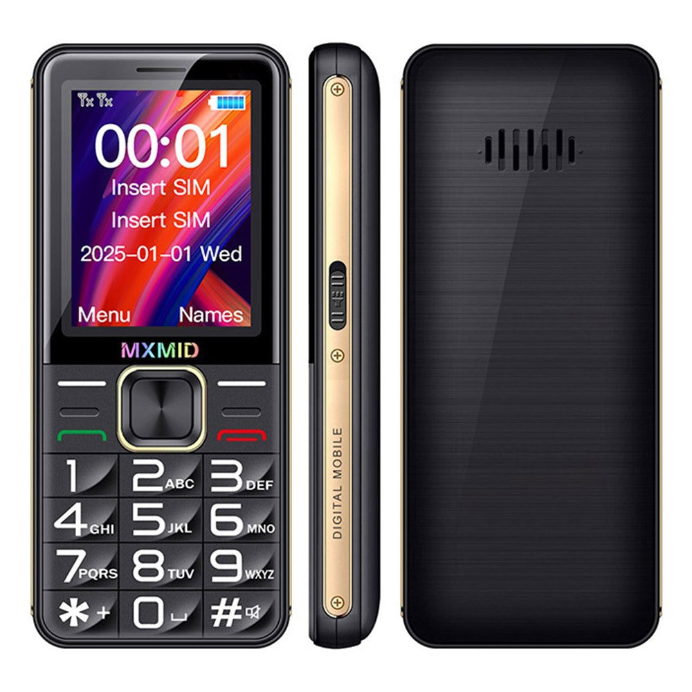 MXMID G880pro 2.4 Inch Display Phone Dual SIM Standby Bar Phone with Big Keys / Flashlight