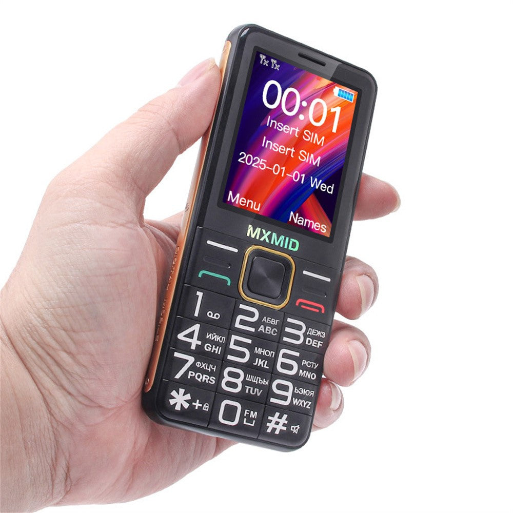 MXMID G880pro 2.4 Inch Display Phone Dual SIM Standby Bar Phone with Big Keys / Flashlight