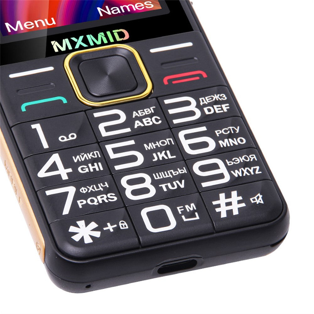 MXMID G880pro 2.4 Inch Display Phone Dual SIM Standby Bar Phone with Big Keys / Flashlight