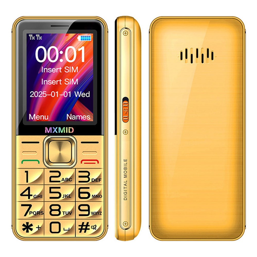MXMID G880pro 2.4 Inch Display Phone Dual SIM Standby Bar Phone with Big Keys / Flashlight