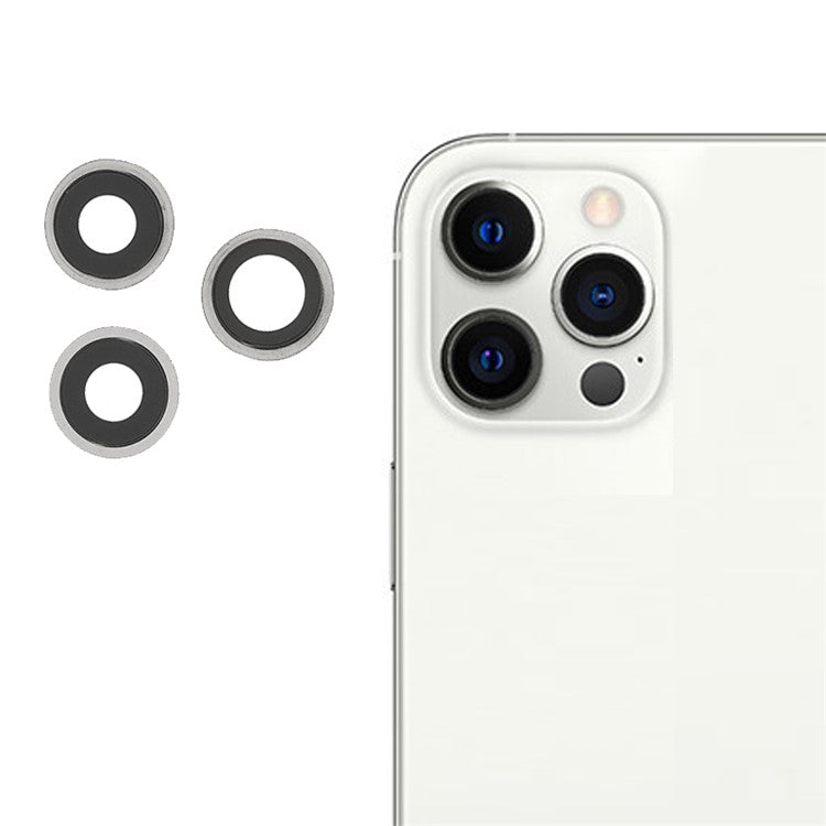 OEM bakre bakre kamera linsring reparationsskydd med glaslinsbyte för iPhone 12 Pro 6.1