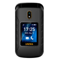 UNIWA V909T Single SIM 2.8/1.77 inch Flip Phone 2250mAh Battery 4G Cellphone with Rear Camera