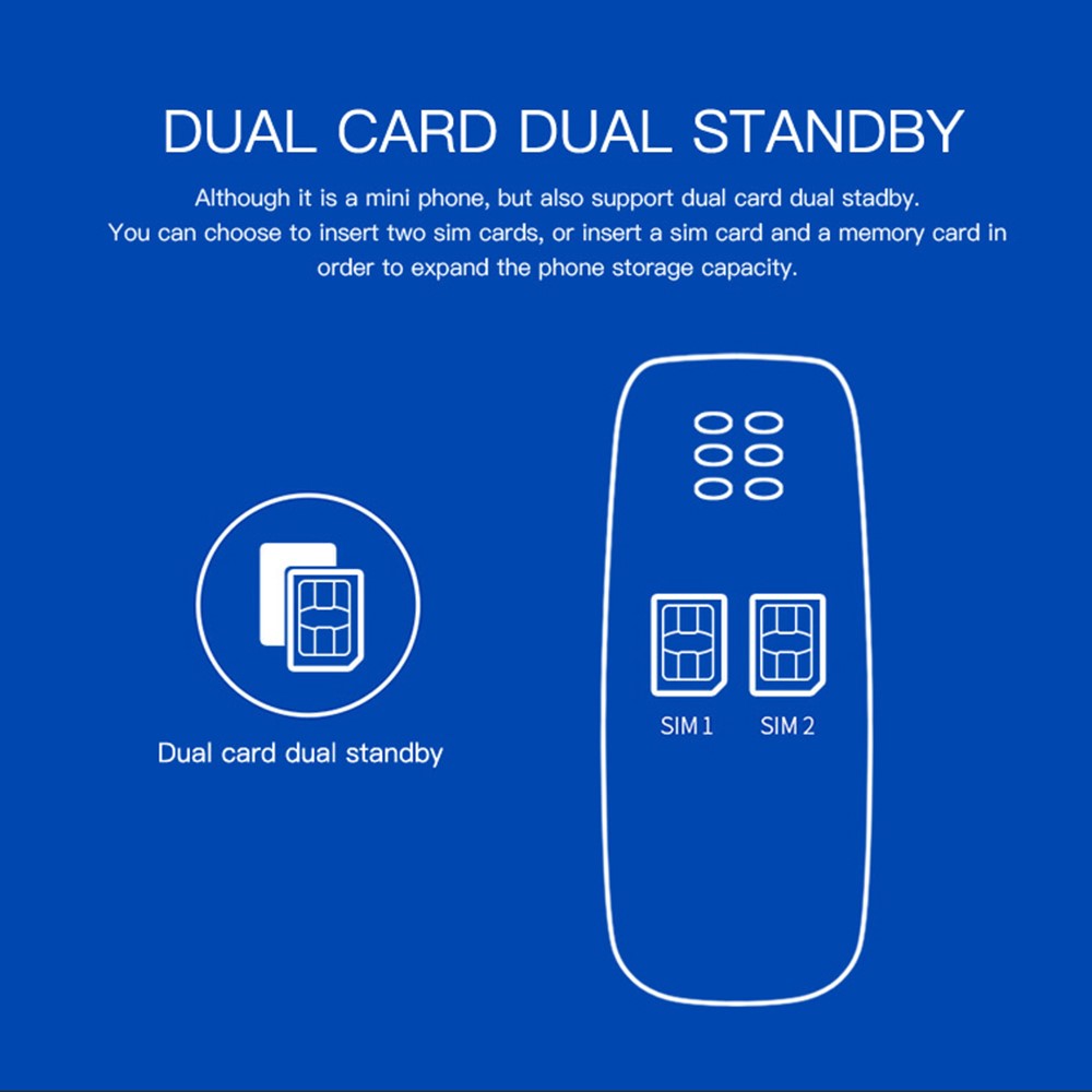L8STAR BM10 Dual SIM Bluetooth-Compatible Mini Bar Phone 2G GSM 0.66 Inch Screen Cell Phone