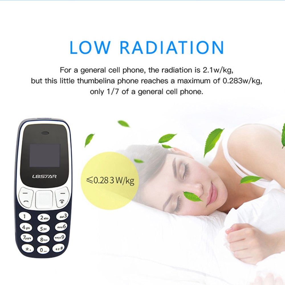 L8STAR BM10 Dual SIM Bluetooth-Compatible Mini Bar Phone 2G GSM 0.66 Inch Screen Cell Phone
