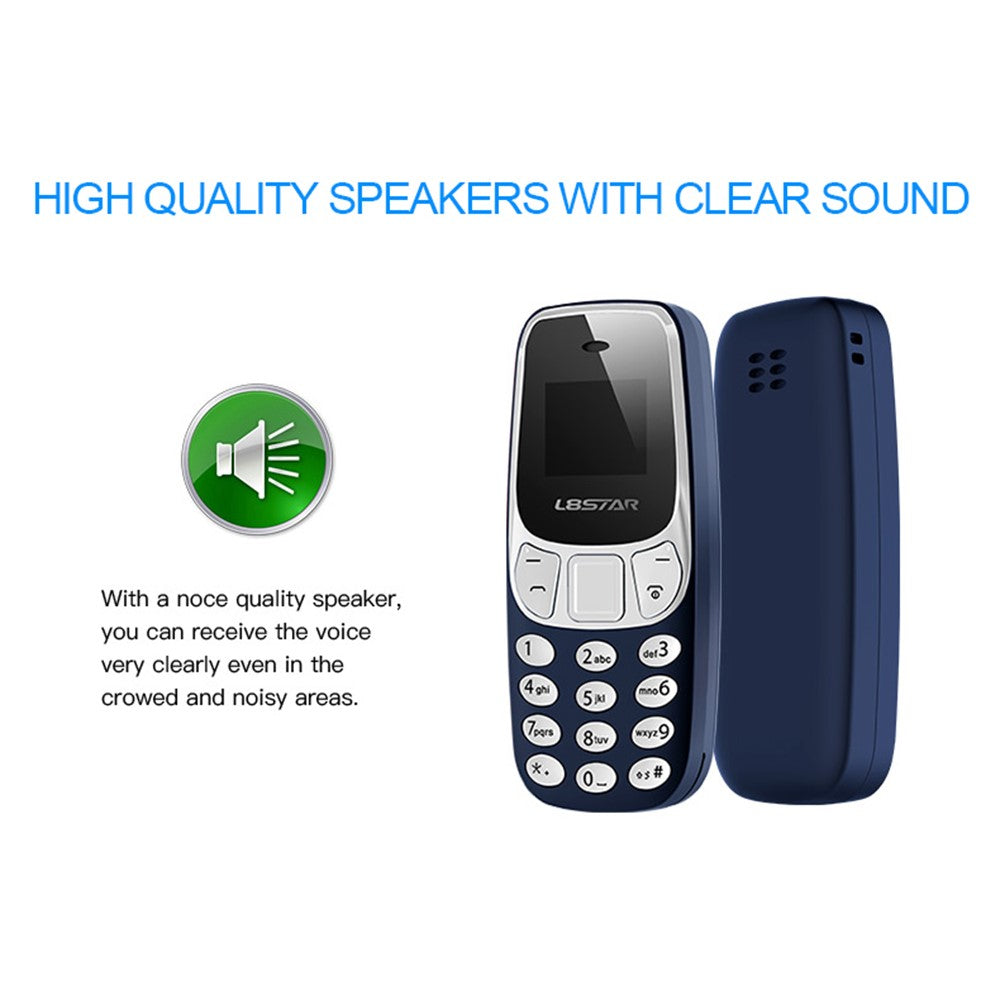 L8STAR BM10 Dual SIM Bluetooth-Compatible Mini Bar Phone 2G GSM 0.66 Inch Screen Cell Phone