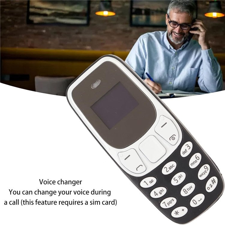 BM10 Dual SIM 0.66-inch Mini Mobile Phone 2G GSM Cellphone with Ear Hoo