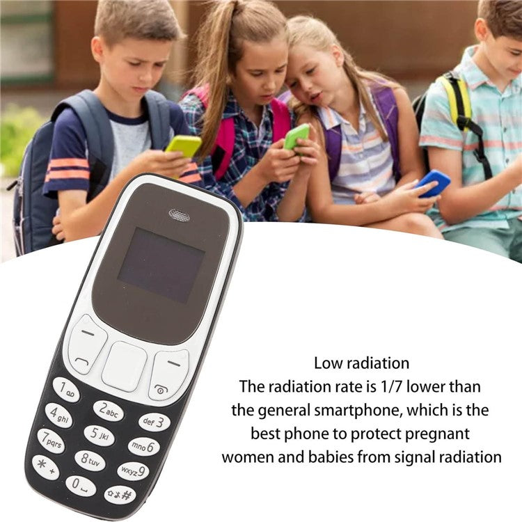 BM10 Dual SIM 0.66-inch Mini Mobile Phone 2G GSM Cellphone with Ear Hoo
