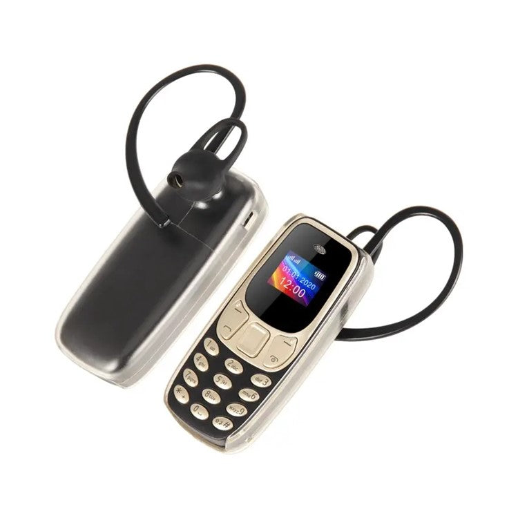 BM10 Dual SIM 0.66-inch Mini Mobile Phone 2G GSM Cellphone with Ear Hoo