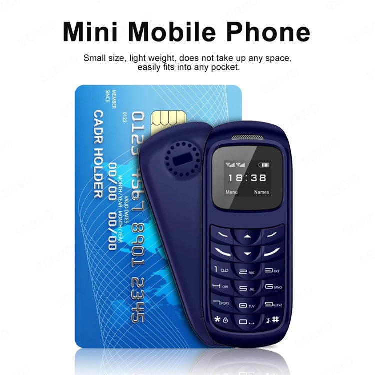 BM70 Dual SIM 0,66-tums Mini Bar Telefon 2G GSM Mobiltelefon