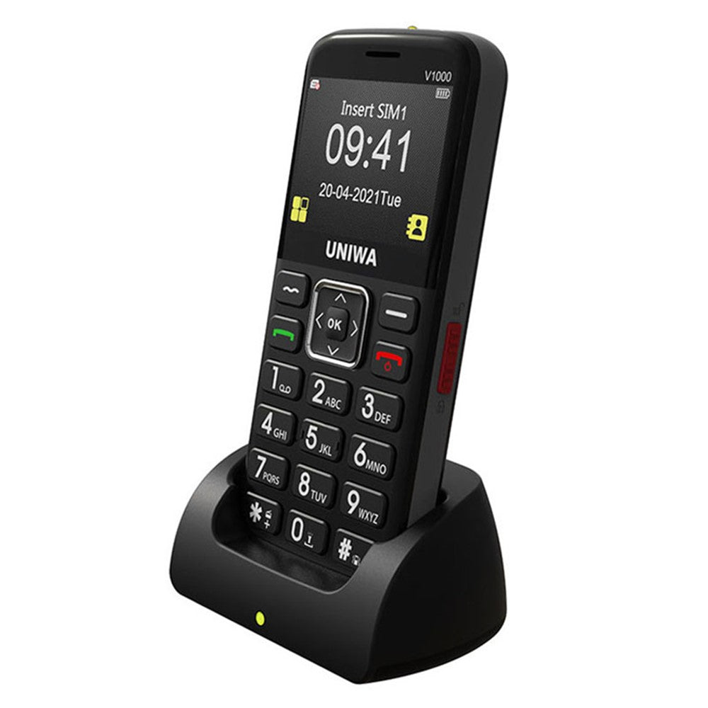 UNIWA V1000 4G 2.31 Inch Big Button Cell Phone for Seniors Big Button Bar Phone US Version