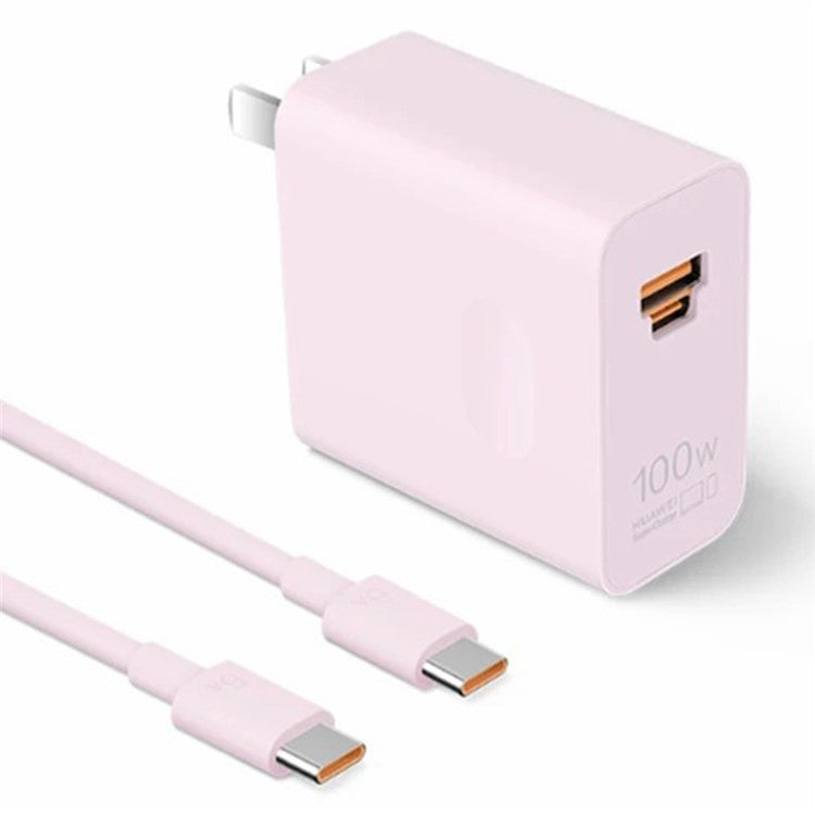 HUAWEI HW-200500C02 100W High Power Adapter USB-A + Type-C CN Plug Wall Charger with Cable