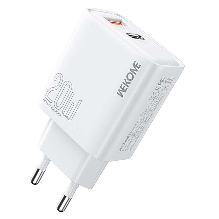 WEKOME WP-U60 20W snabbladdare USB-A / Type-C Dual Port Portable