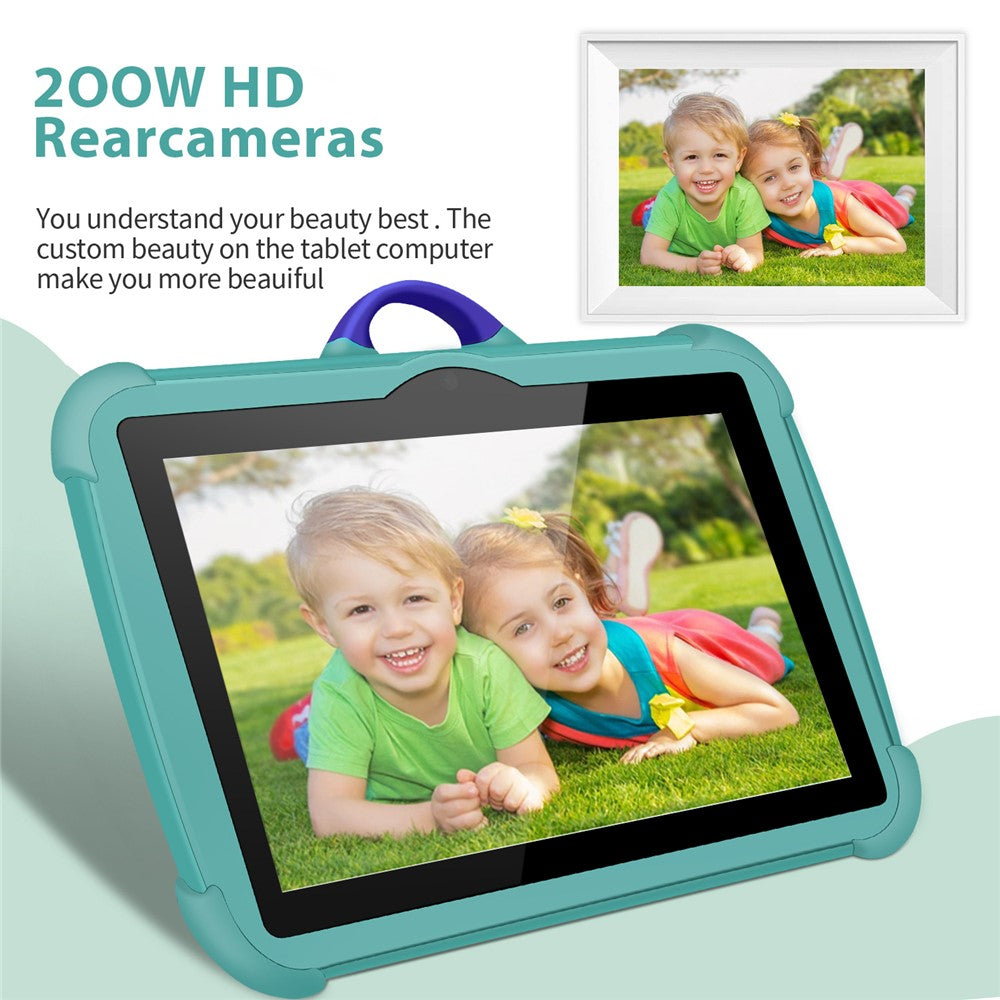 C8 Q88 Series 1+16GB 7 Inch HD Screen Android Kids Learning Tablet PC Dual Camera Educational Tablet with Stand Case, WiFi Version  /  EU Plug