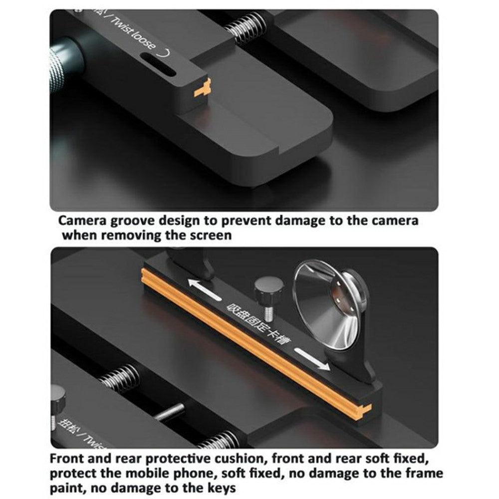 IFIXES iA3 3-in-1 Phone Repair Clamp Battery Back Cover Removal Fixture for Mobile Device Maintenance