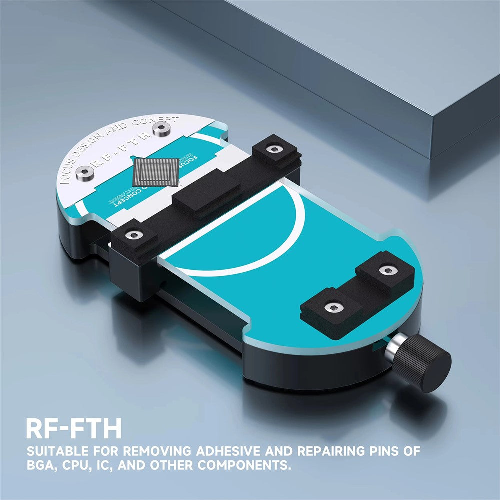 RF4 RF-FTH Rotary Repair Fixture Dual-Size Adjustable PCB Holder for Glue Removal