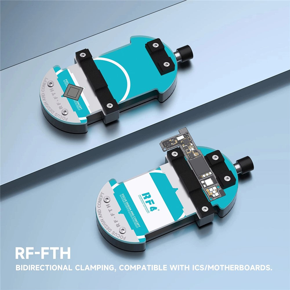RF4 RF-FTH Rotary Repair Fixture Dual-Size Adjustable PCB Holder for Glue Removal