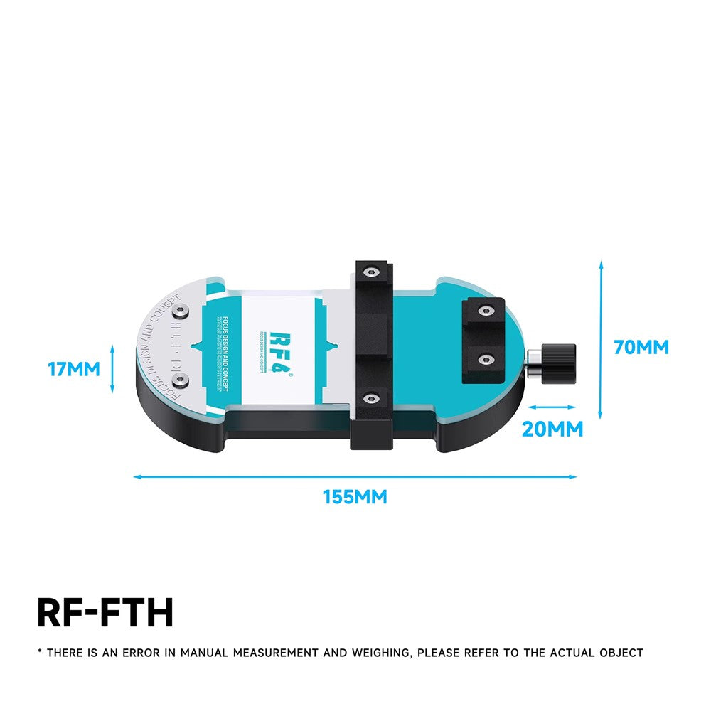 RF4 RF-FTH Rotary Repair Fixture Dual-Size Adjustable PCB Holder for Glue Removal