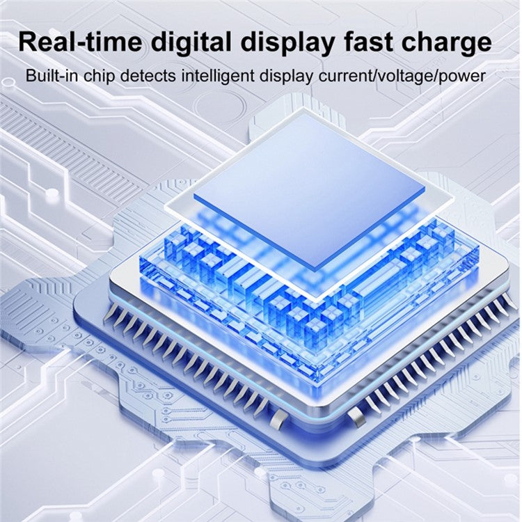 60W 10Gbps Digital Display USB-A to Type-C Adapter Female to Male Mini Converter