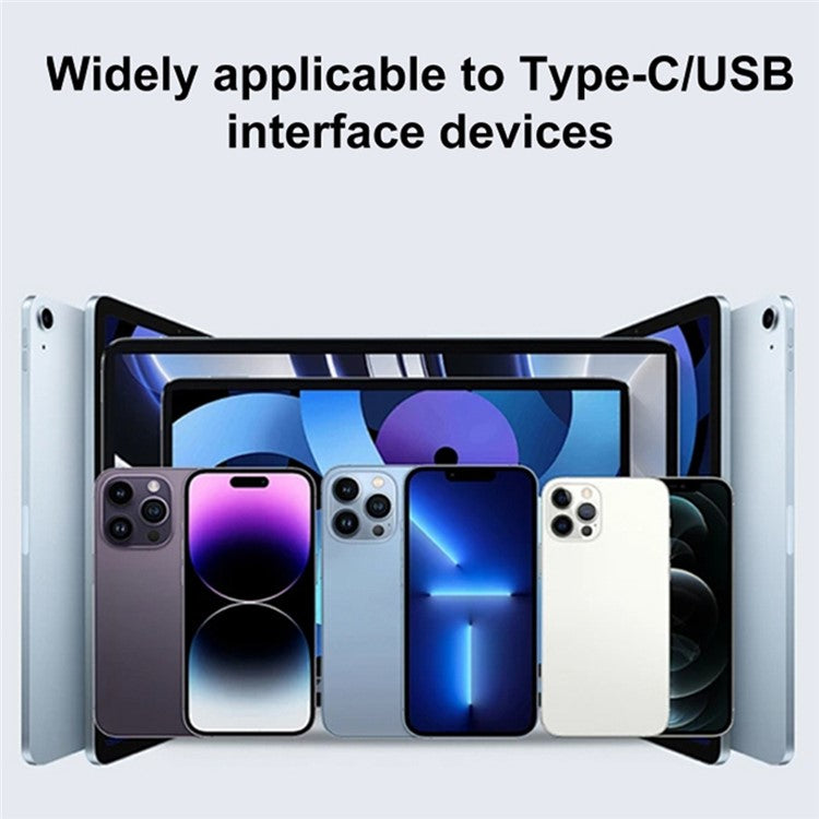 60W 10Gbps Digital Display USB-A to Type-C Adapter Female to Male Mini Converter