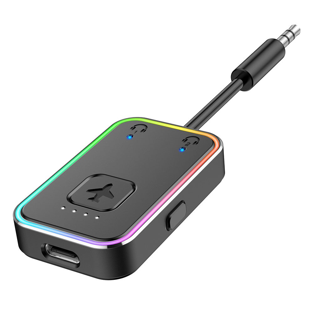 BF01 Audio Transmitter for TV, Computer, Airplane, 3.5mm Wireless Audio Bluetooth-Compatible Adapter