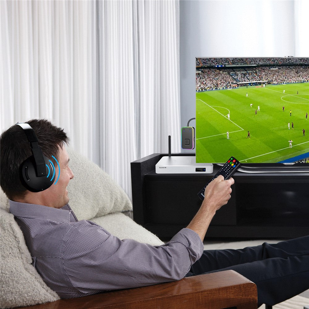 BF01 Audio Transmitter for TV, Computer, Airplane, 3.5mm Wireless Audio Bluetooth-Compatible Adapter