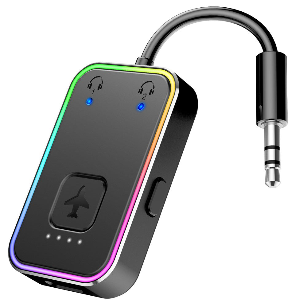 BF01 Audio Transmitter for TV, Computer, Airplane, 3.5mm Wireless Audio Bluetooth-Compatible Adapter