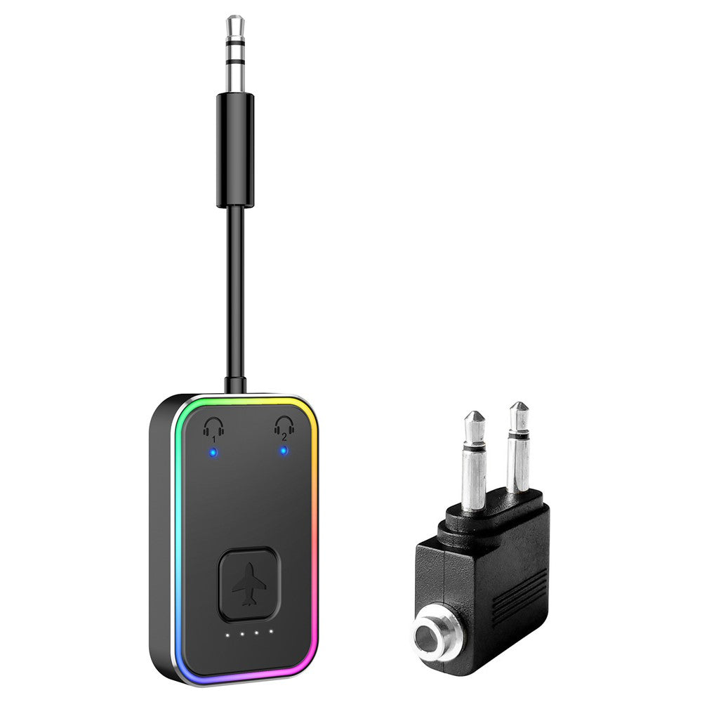 BF01 Audio Transmitter for TV, Computer, Airplane, 3.5mm Wireless Audio Bluetooth-Compatible Adapter