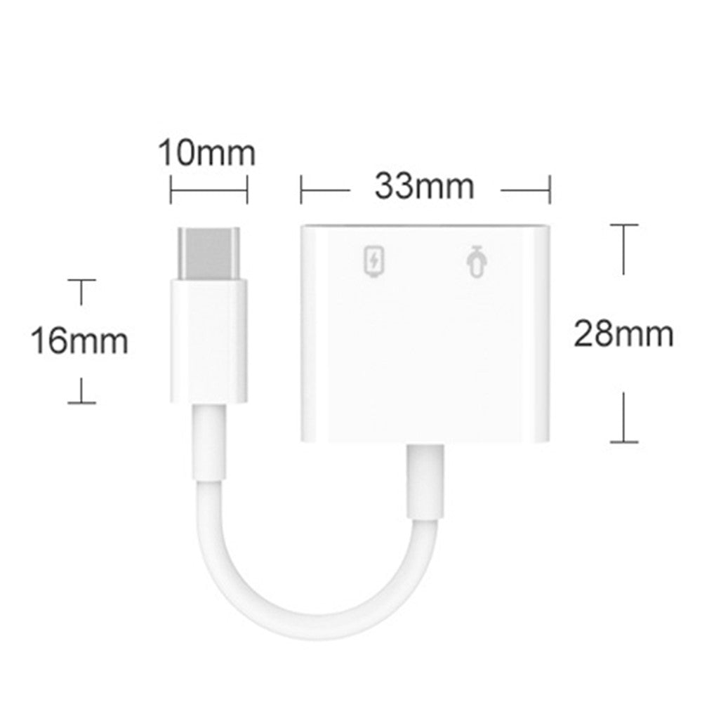 MH-CM33S USB-C to 3.5mm Headphone Audio Adapter Type-C Jack AUX Dongle Converter