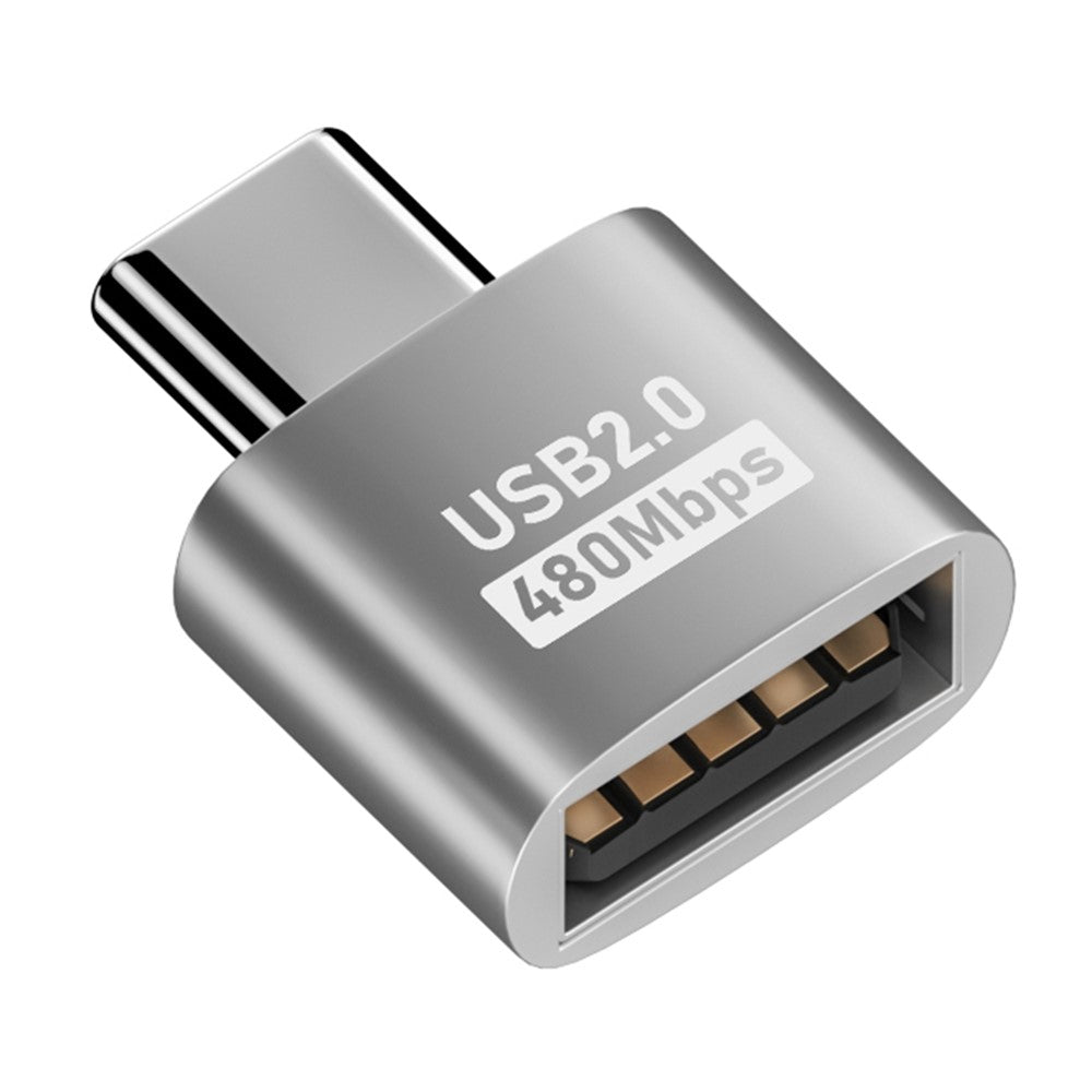 For MacBook USB-C Male to USB 2.0 Female Adapter 480Mbps Data Transfer Laptop Converter