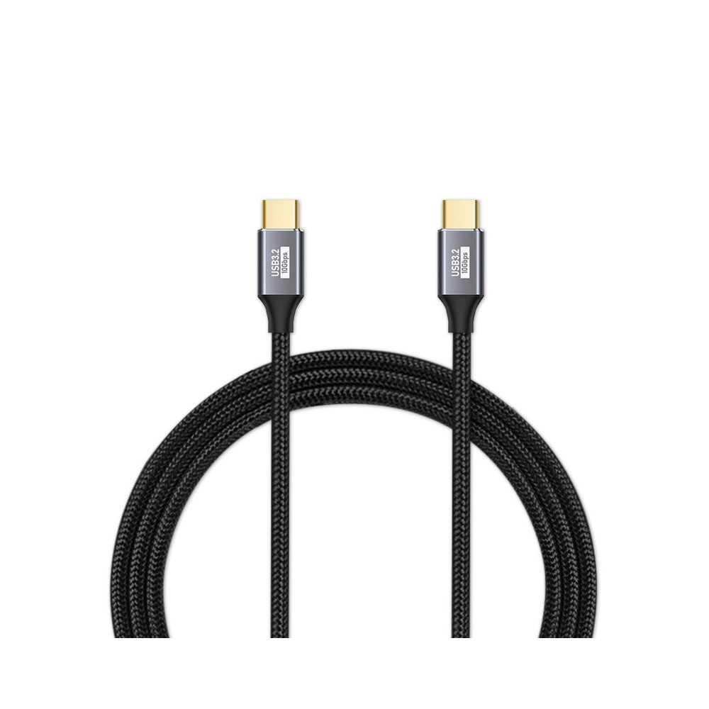 1.5m 100W PD Nylon Braided Type C to Type C Cable USB 3.1 Gen2 10Gbps Full Function USB C Cable (Male to Male)