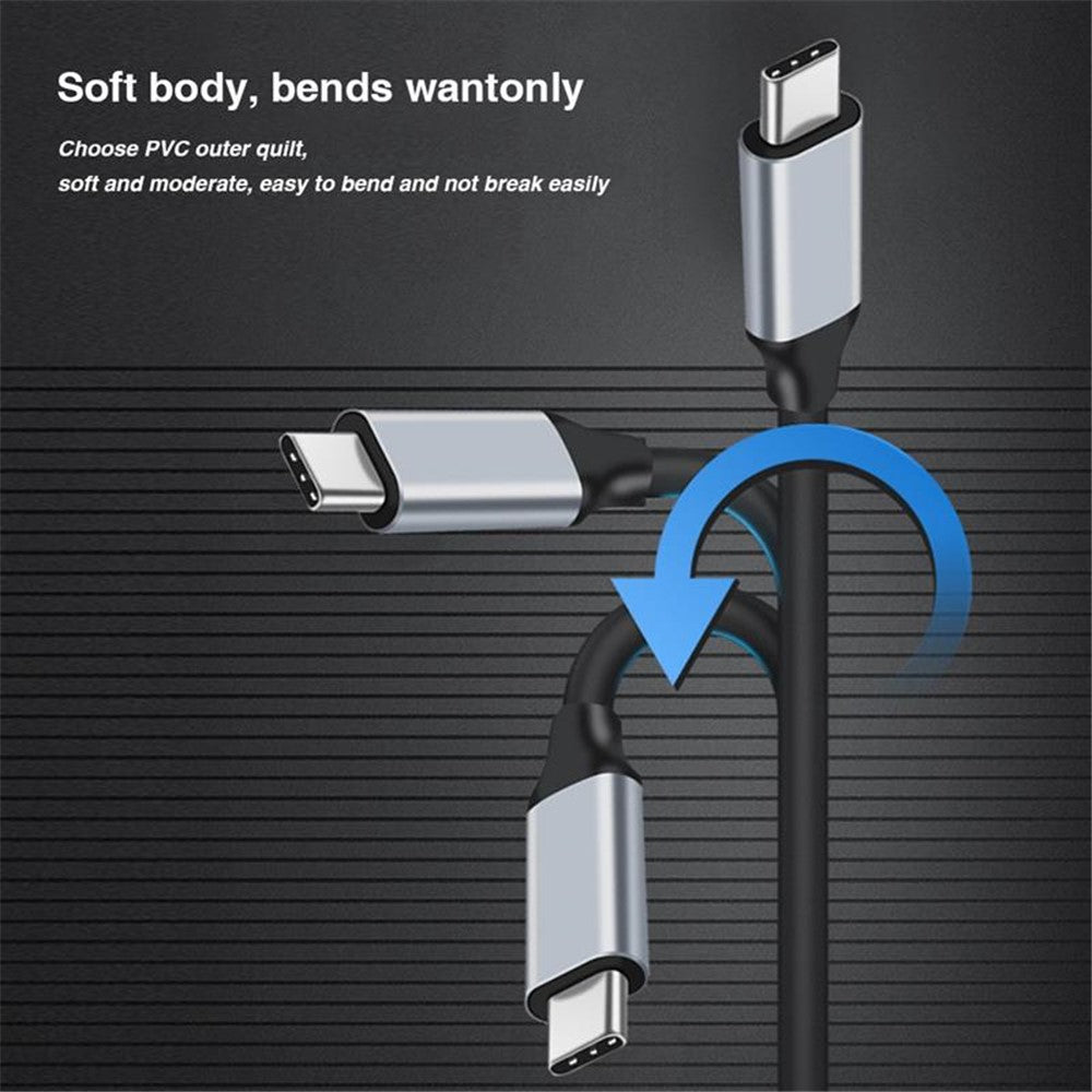 1m USB-C Type-C Male to Female 3.1 Gen1 Extension Cable 400M/s 3A PD 60W Fast Charging Cord 4K HD Sync Data Cable