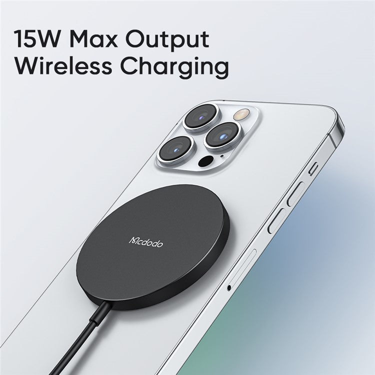 MCDODO CH-4360 MDD trådlös laddare Ultratunn laddningsplatta Mobiltelefon Säker laddning